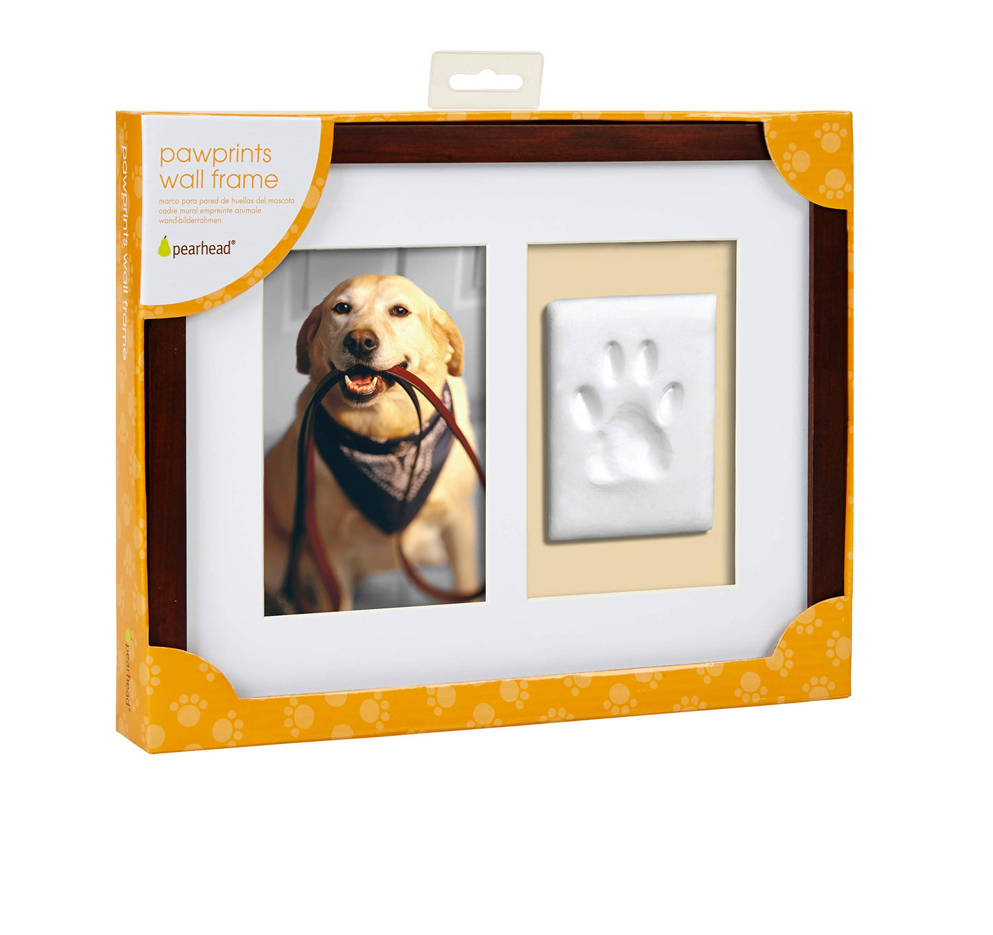 Pawprints Brown Wood 4x6 Photo Frame with Clay Tools and Instructions QGM15724