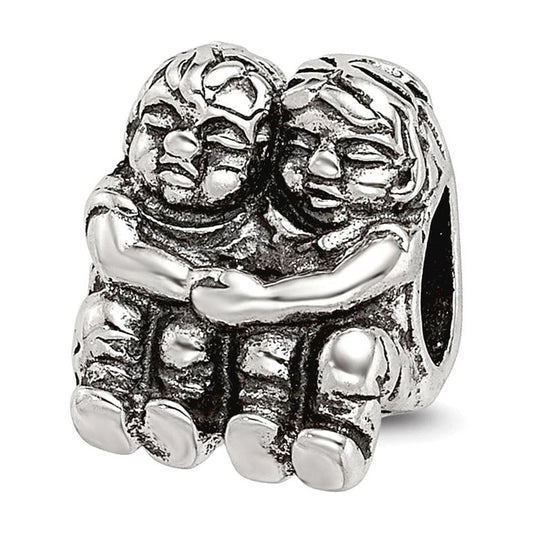 Sterling Silver Reflections Two Kids Bead