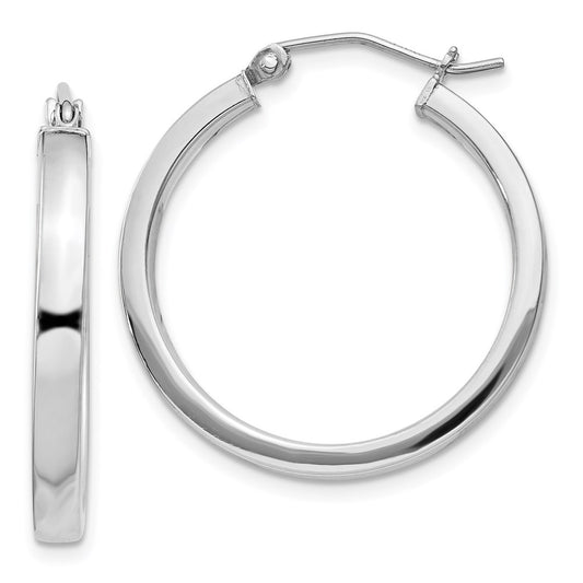 Sterling Silver Rhodium-plated CZ Threader Earrings