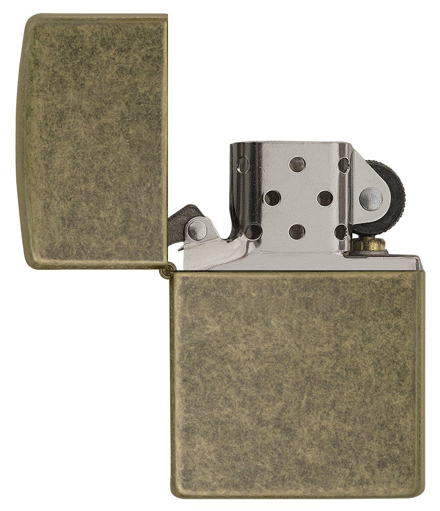 Zippo Antique Brass Pocket Lighter