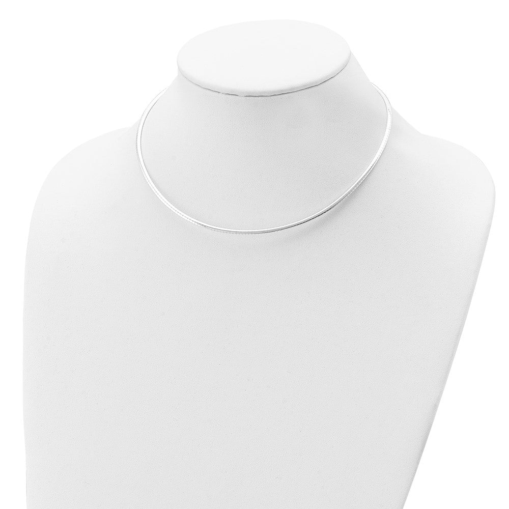 Sterling Silver 3mm Cubetto Necklace 16 Inches