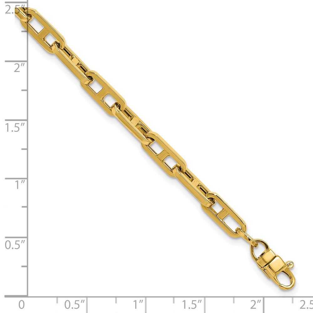 14K Polished Fancy Link Bracelet 7.5  inches