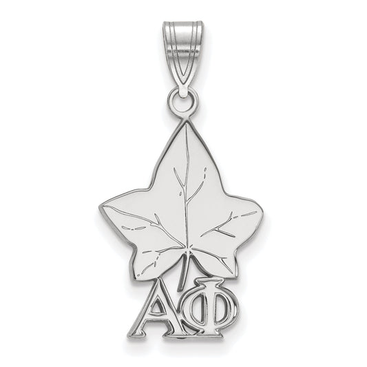 Sterling Silver Official Licensed Greek Sororities Alpha Phi (??) Medium Pendant