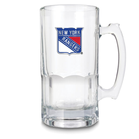 NHL New York Rangers Glass 32 ounce Macho Mug