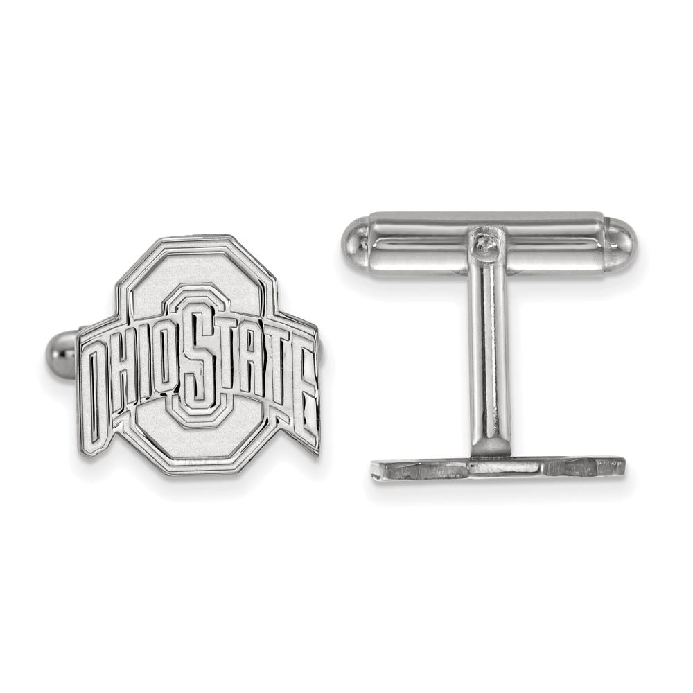 Men's Ohio State University Sterling Silver Ohio State University Cuff Links