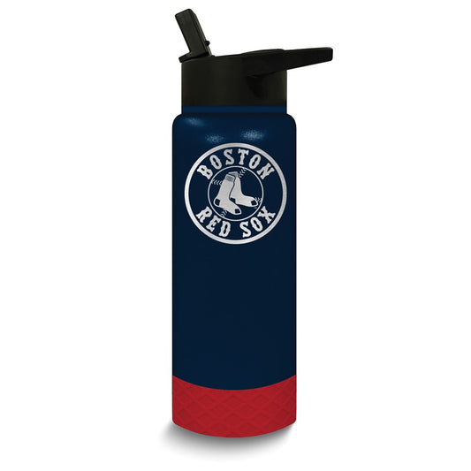 MLB Boston Red Sox Stainless Steel Silicone Grip 24 oz. Water Bottle