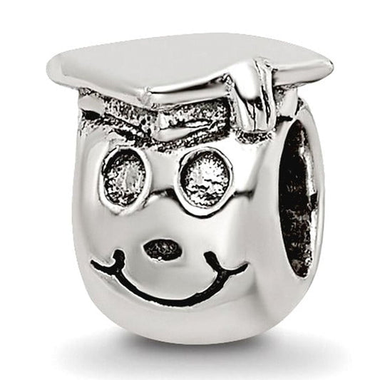 Sterling Silver Reflections Kids Happy Graduate Bead