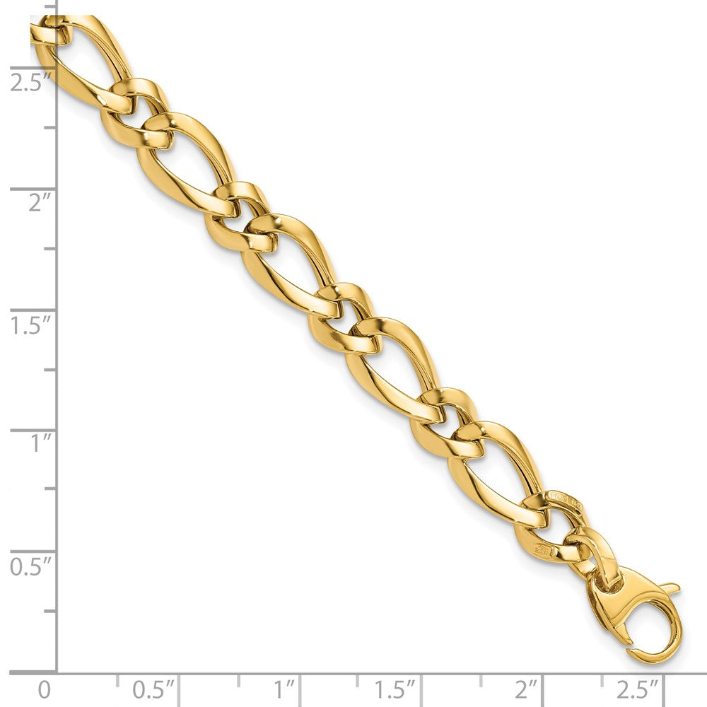 14K Polished Fancy Link 7.5in Bracelet 7.5  inches