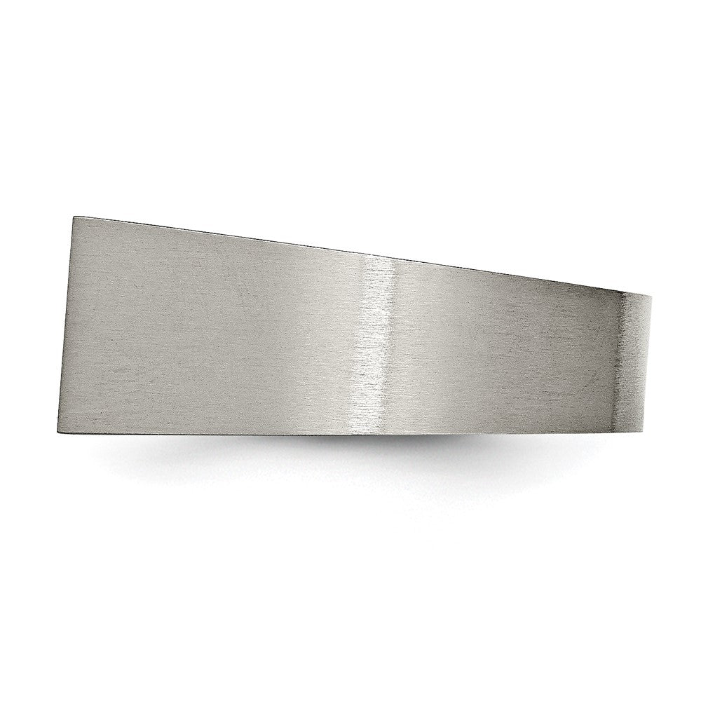 Titanium Brushed and Polished Signet Ring Size - 12