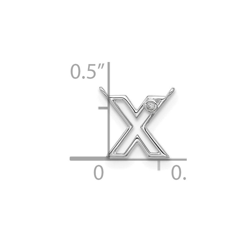 Stella & Dot 10kw Diamond Initial X Charm Element