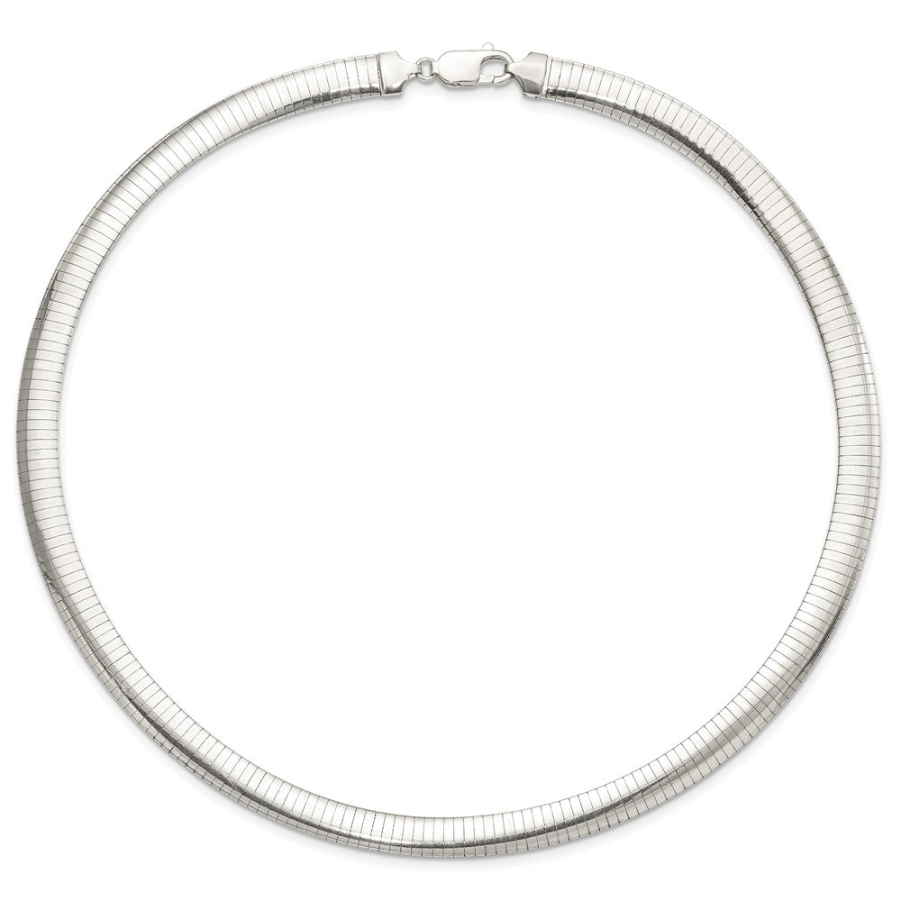 Sterling Silver 8mm Cubetto Necklace 18 Inches
