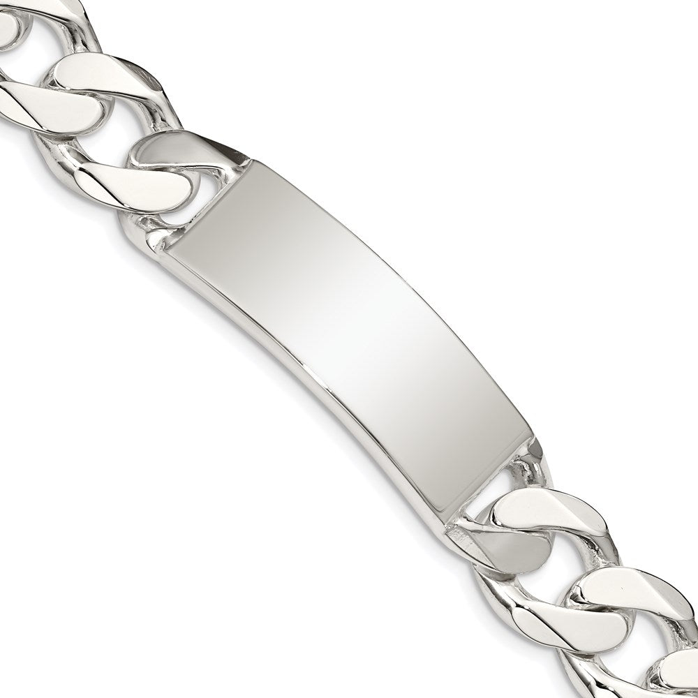 Sterling Silver Curb Link ID Bracelet 8.5 inches