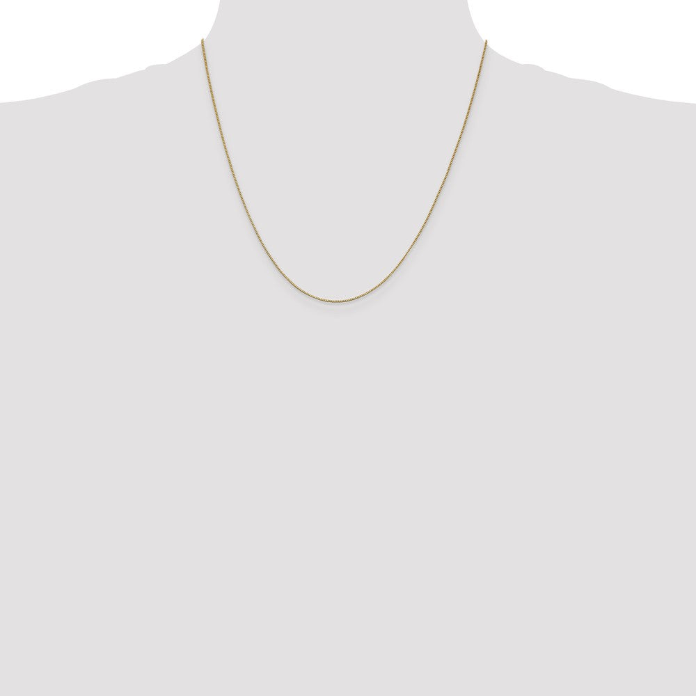 14K 20 inch .7mm Box with Lobster Clasp Chain