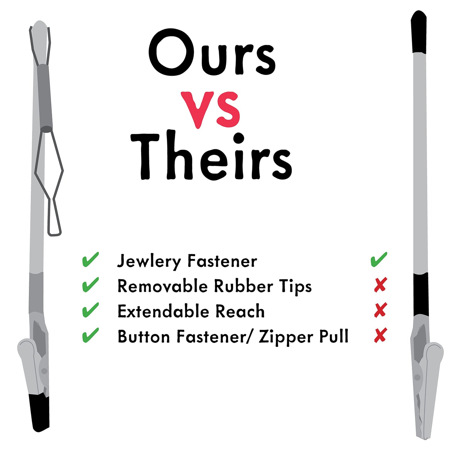 EZ-HOOK Jewelry Wand Clasp Fastener