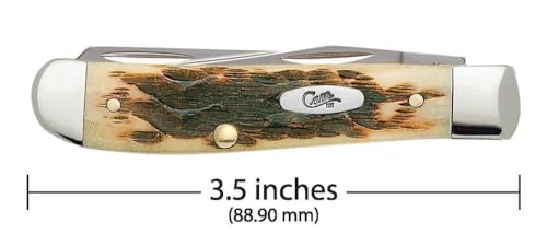 Peach Seed Jig Amber Bone Mini Trapper 00013
