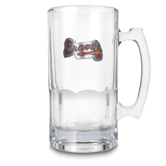 MLB Atlanta Braves Glass 32 ounce Macho Mug