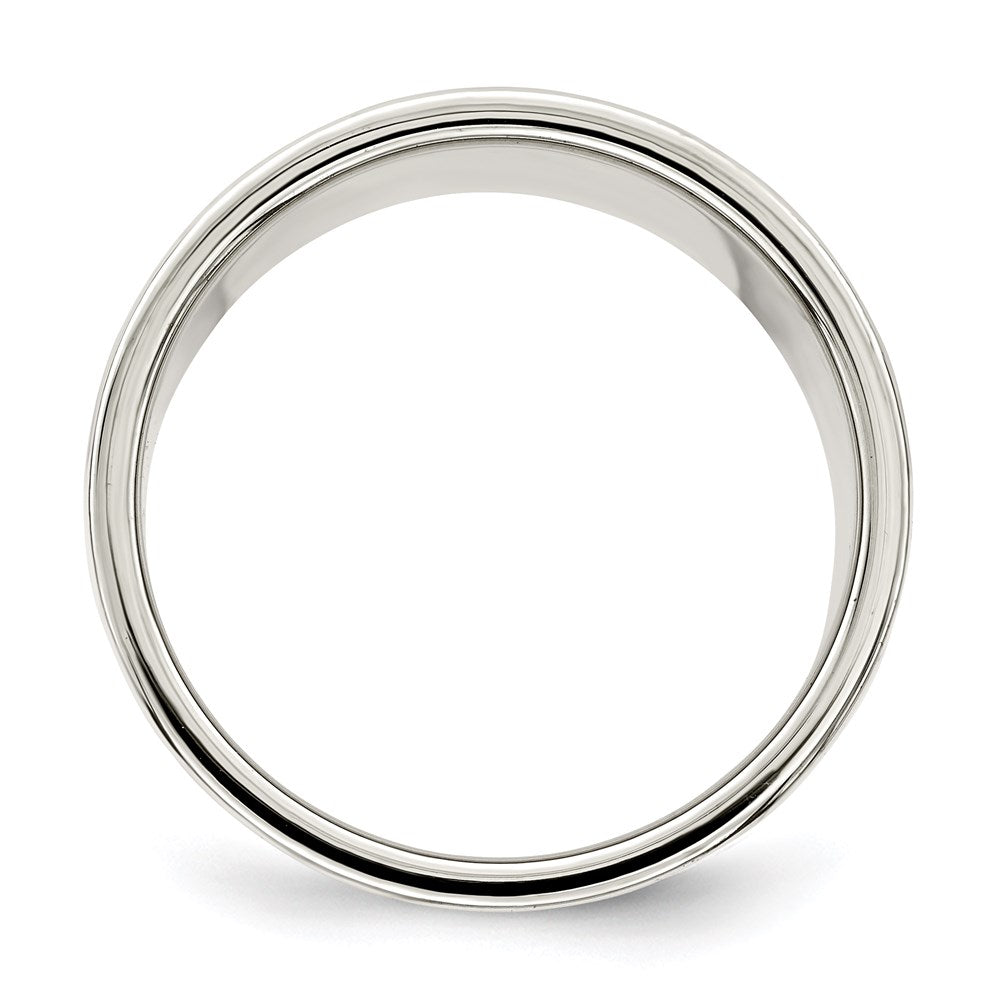 Sterling Silver 12mm Lightweight Flat Size 6.5 Band