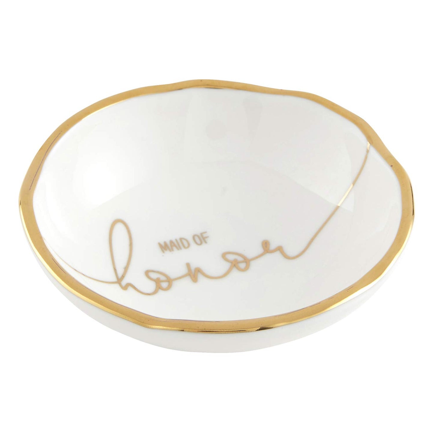 Creative Brands Santa Barbara Design Studio-Wedding Collection Ceramic Jewelry Dish, 3.25-Inch, Maid