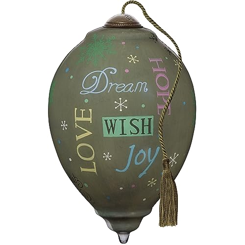 Neqwa Art Sounds of Joy by Kathy Hatch Hand-painted Glass Ornament