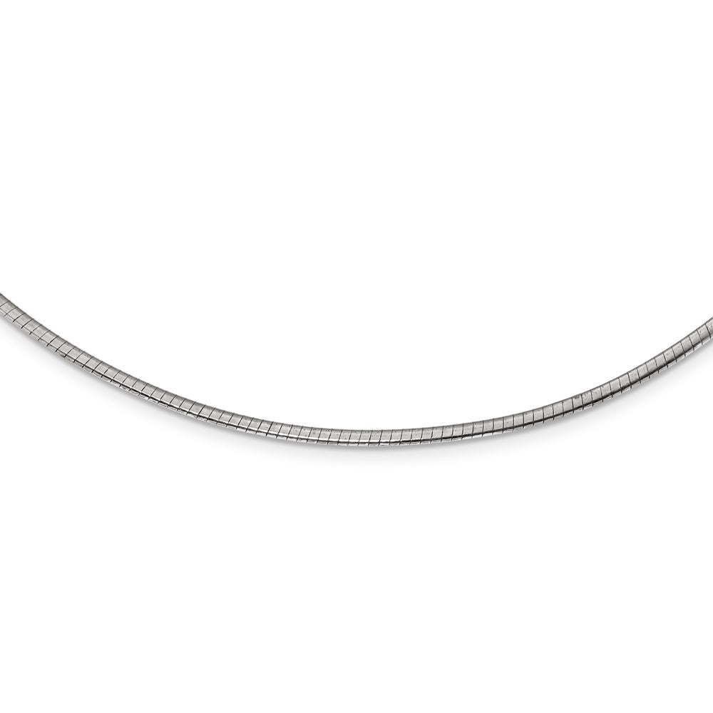 Sterling Silver Gold-pltd 2mm Reversible w/2in ext Cubetto Chain 16 Inches