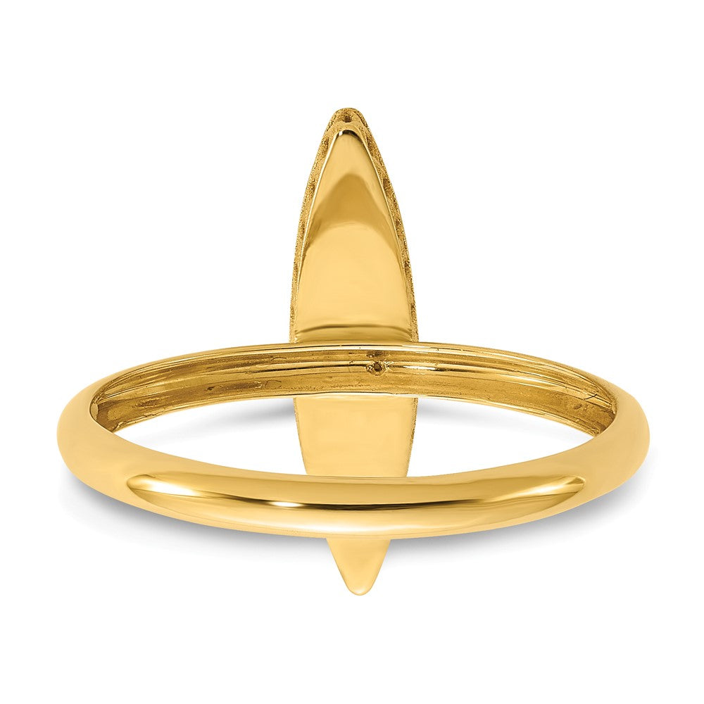 14K Polished Mother of Pearl Fancy Ring