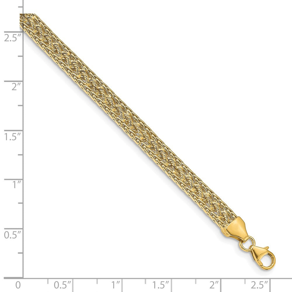 14k Fancy Bracelet 7.5  inches