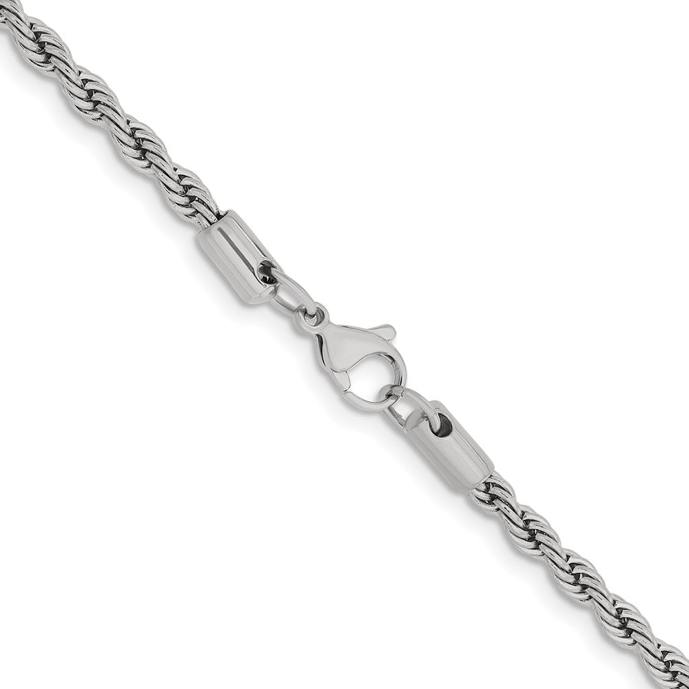 Stainless Steel Polished 4mm 22 inch Rope Chain