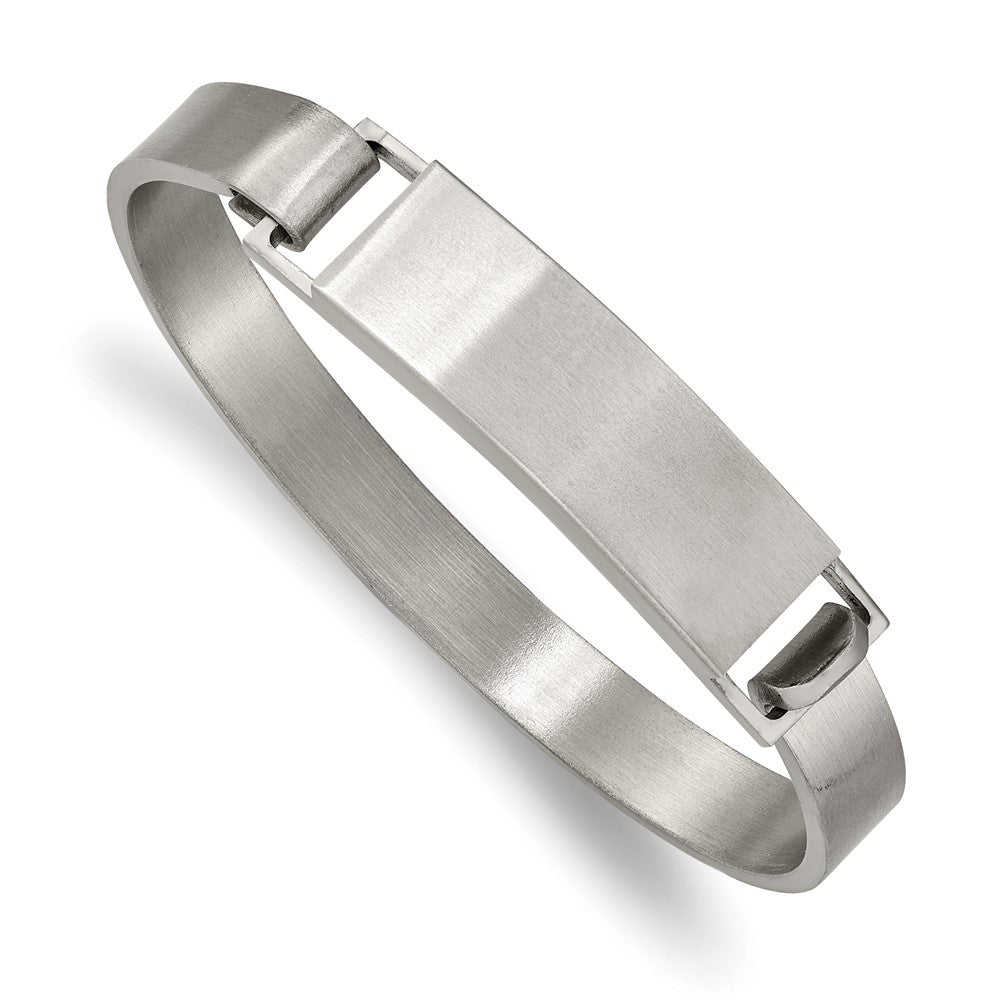 Stainless Steel Brushed 7.8mm ID Bangle 6.75 inches