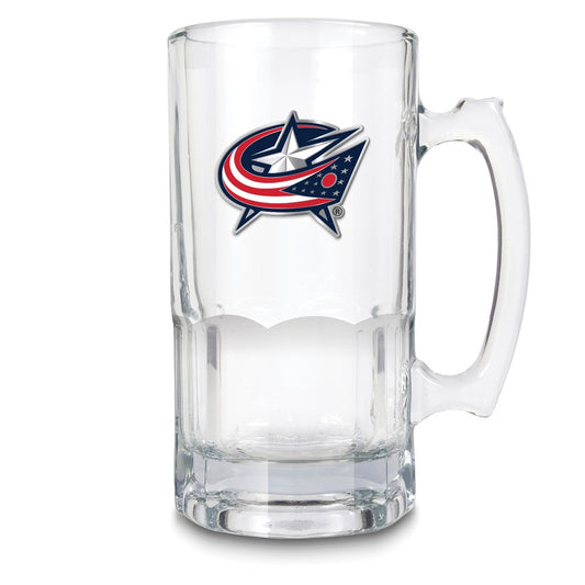 NHL Columbus Bluejackets Glass 32 ounce Macho Mug