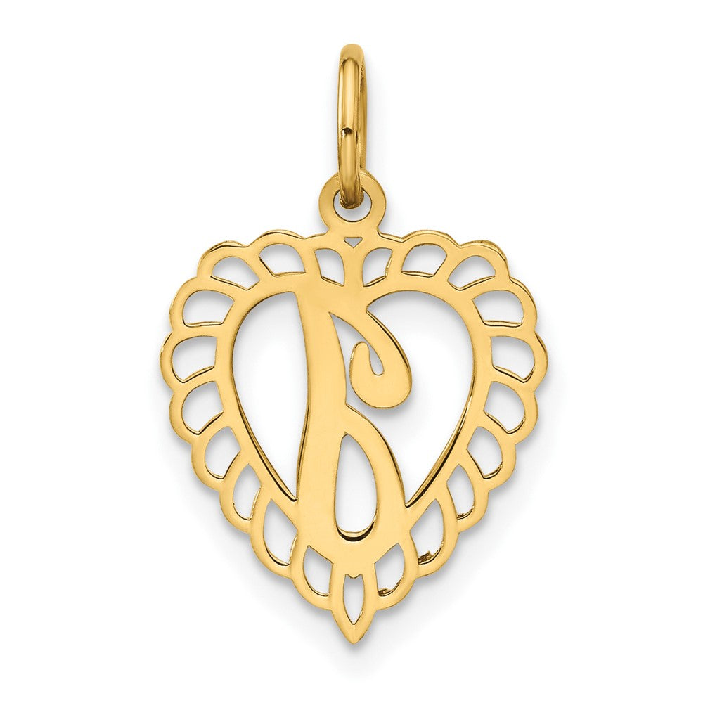 10k  Gold Initial I Charm