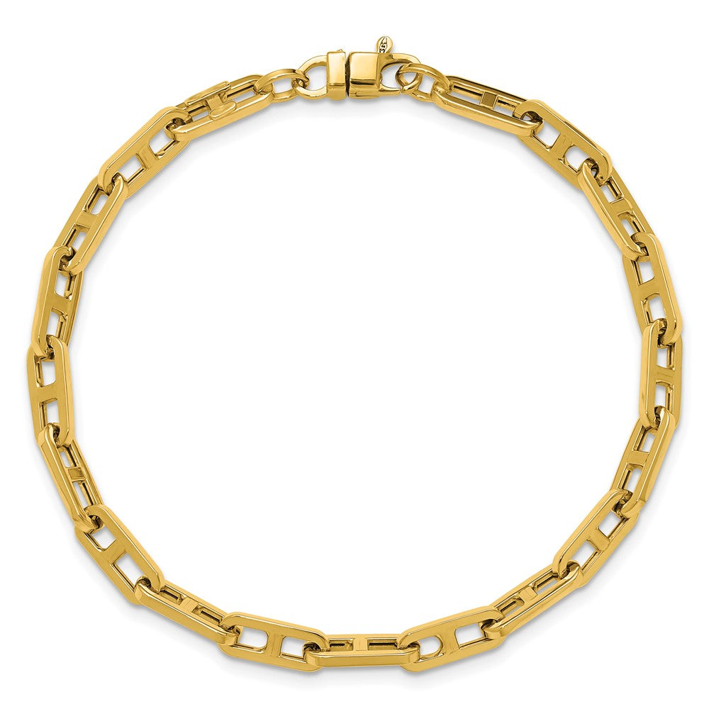 14K Polished Fancy Link Bracelet 7.5  inches