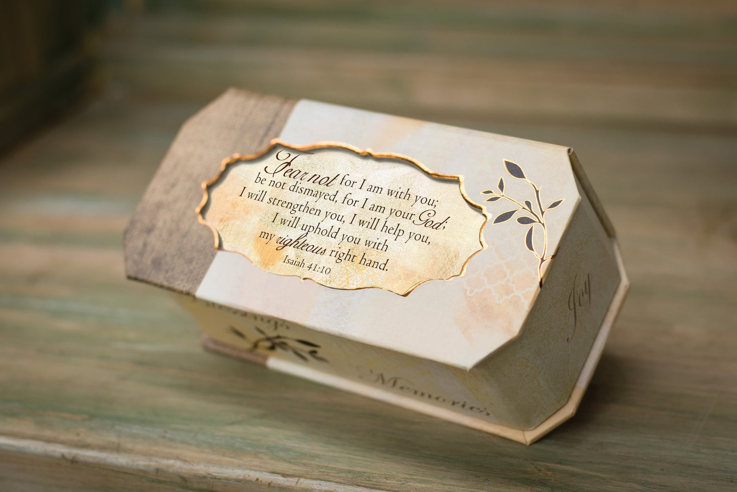 Belle Papier FEAR NOT Verse Music Box (Plays How Great Thou Art) QGM18561
