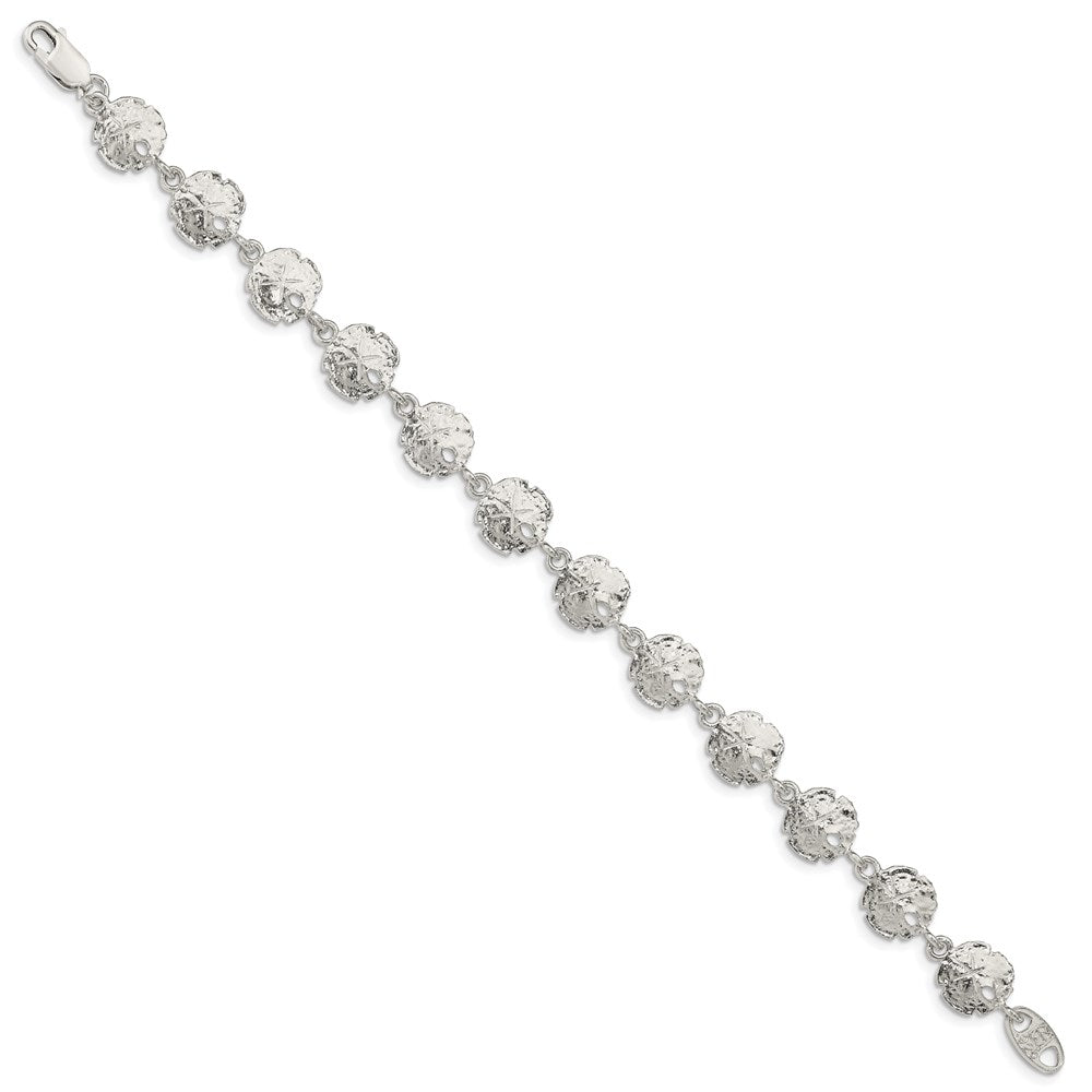 Sterling Silver Sand Dollars Bracelet 7 inches