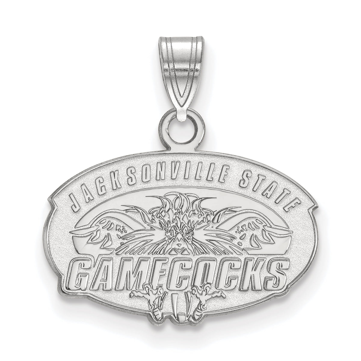 LogoArt Sterling Silver Jacksonville State University Small Pendant Necklace Female Adult