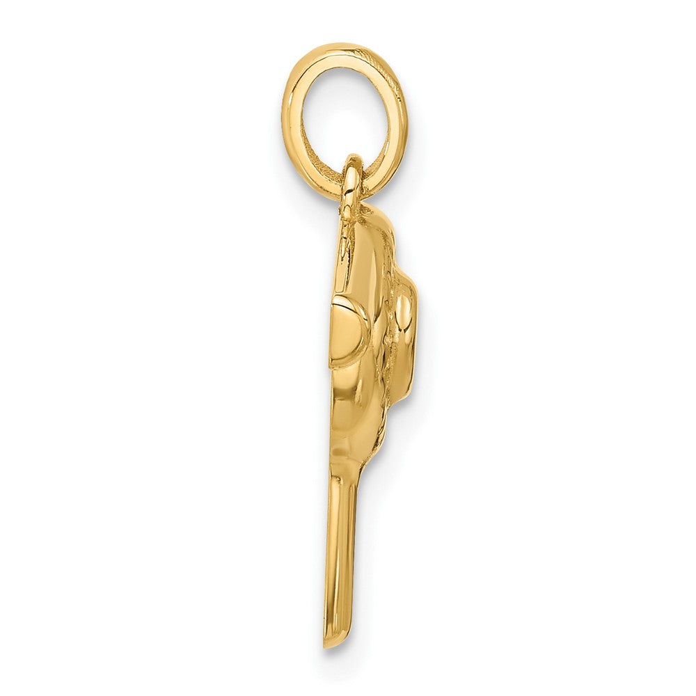 14k Yellow Gold Fancy Hairdryer