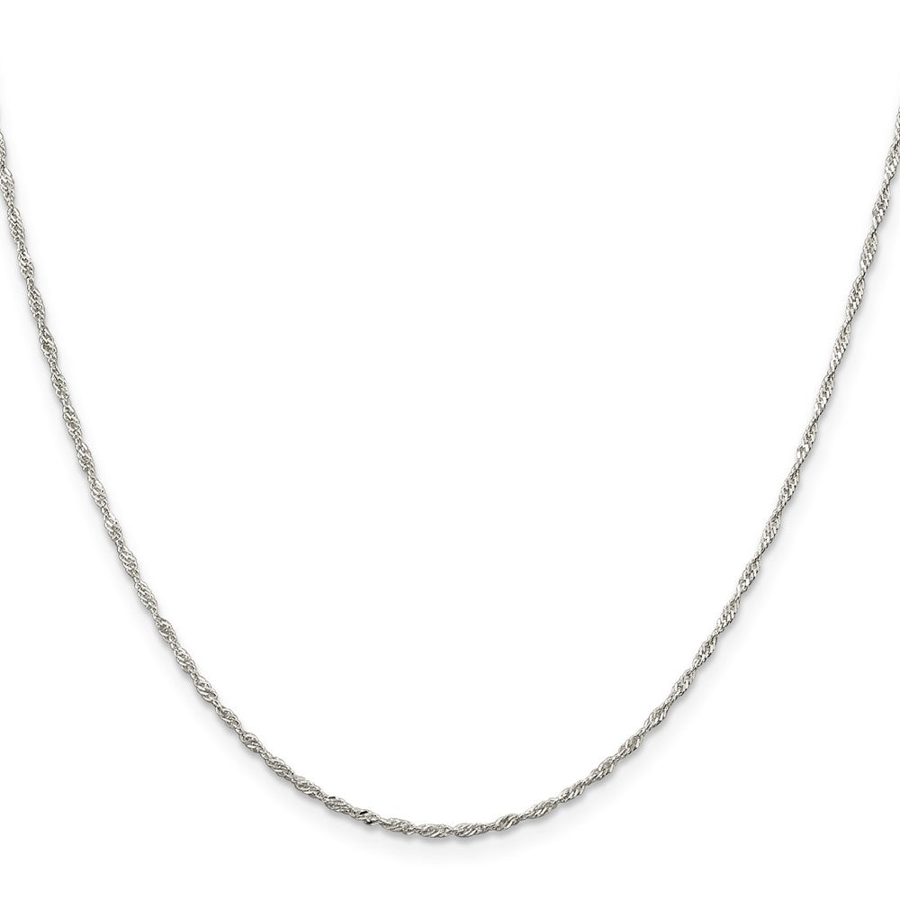 Sterling Silver 1.4mm Singapore Chain 30 Inches