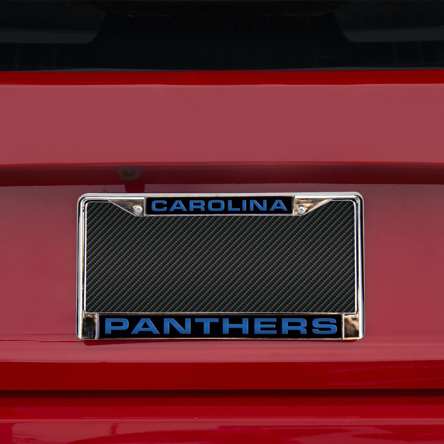 Generic Brand NFL Carolina Panthers Laser Chrome Frame