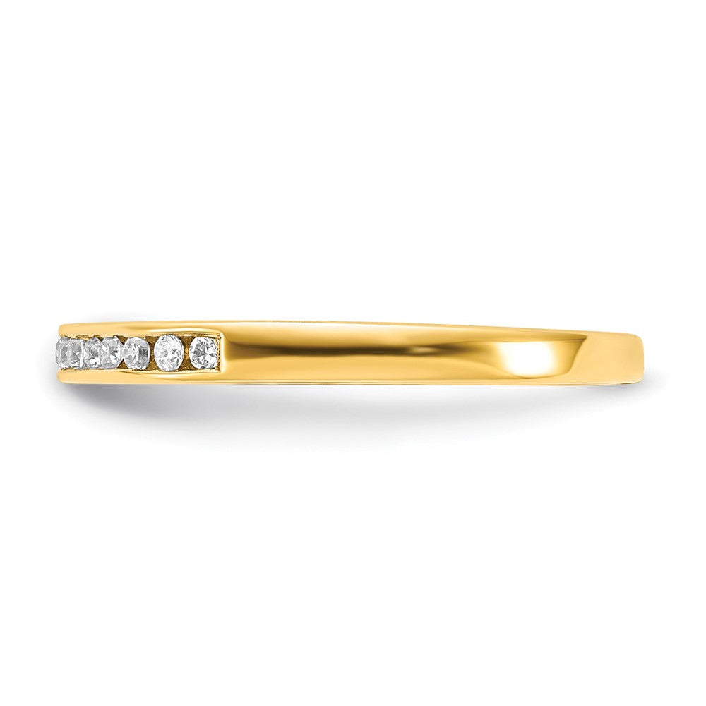 10K CZ Wedding Band