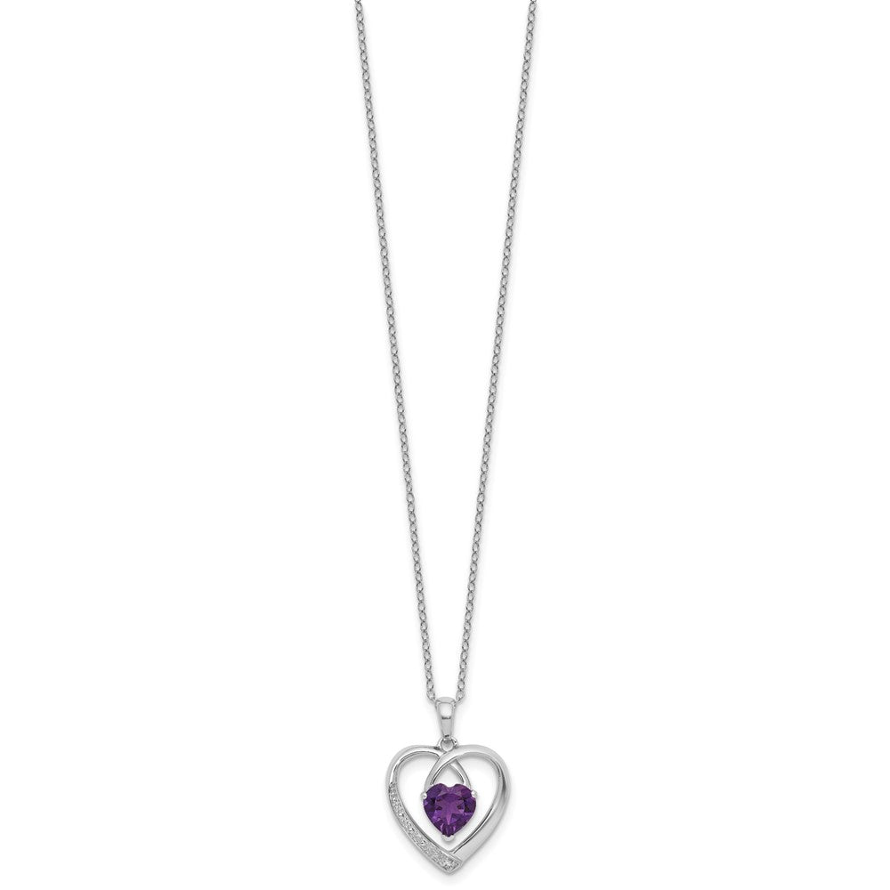 SS Amethyst & Diamond Pend