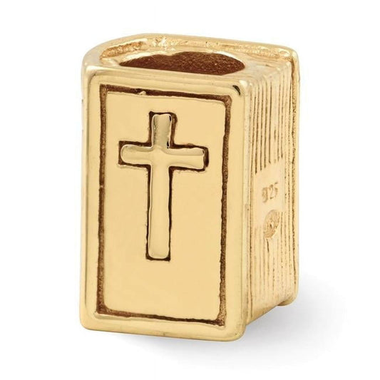 Sterling Silver Gold-plated Reflections Bible Bead