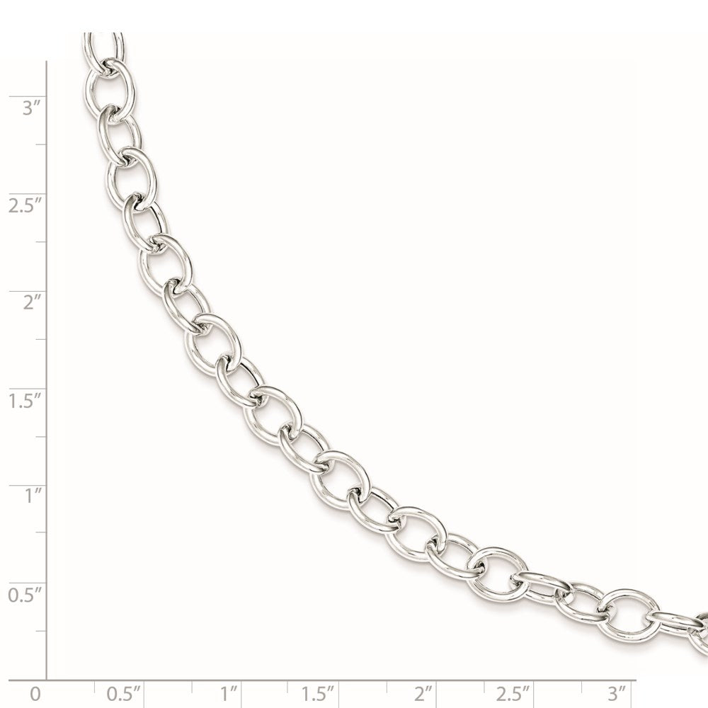 Sterling Silver Cable 6.75mm Bracelet 7.5 inches