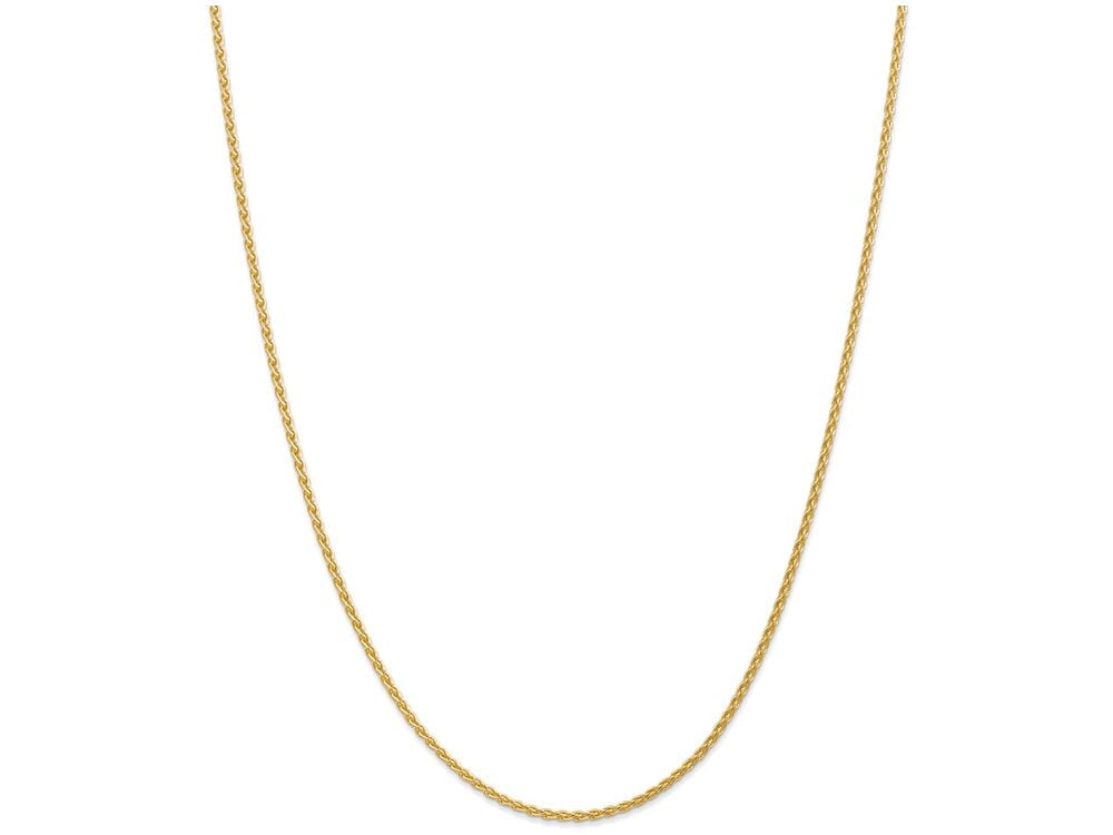 14k 30 inch 1.75mm Parisian Wheat with Lobster Clasp Chain