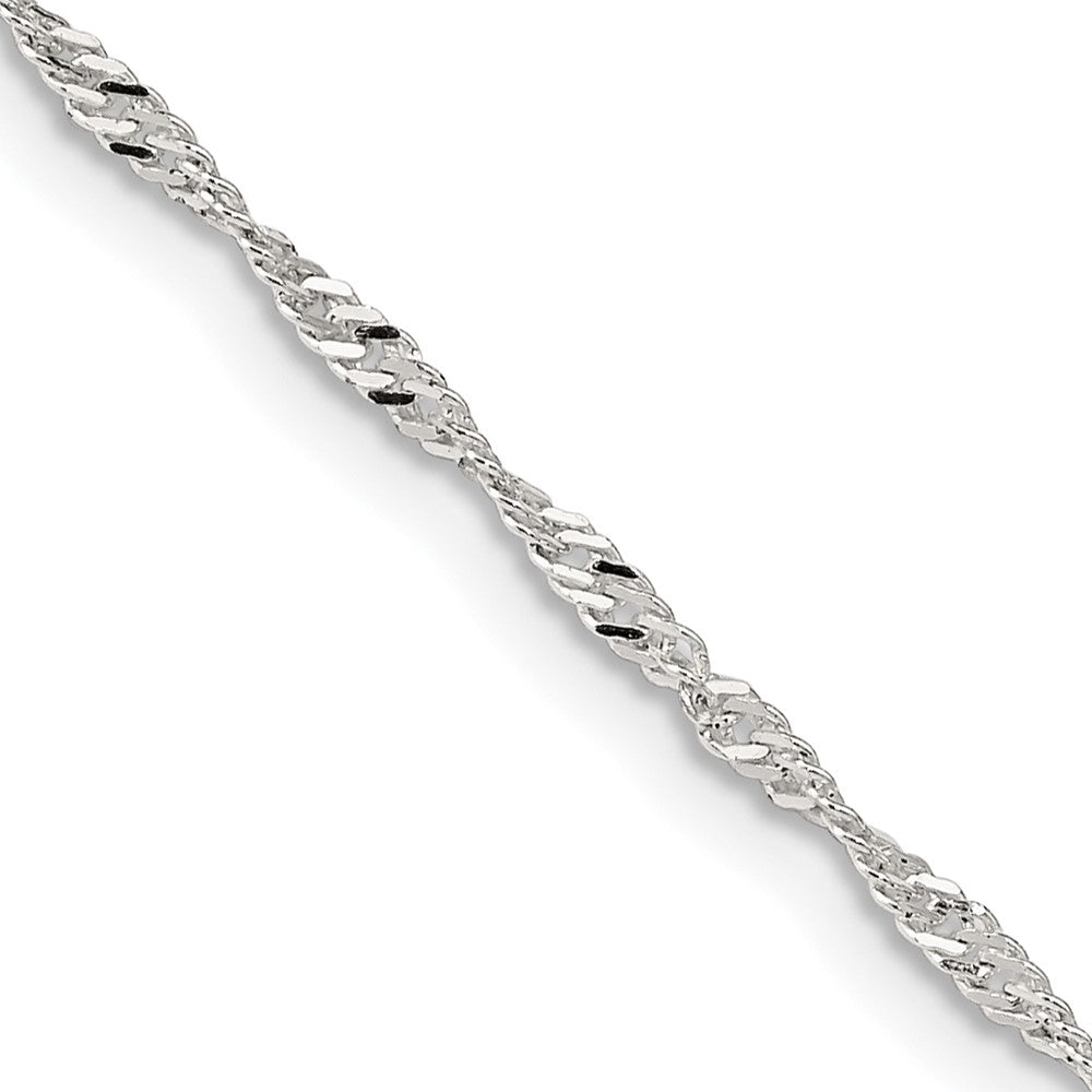 Sterling Silver 1.75mm Singapore Chain 22 Inches