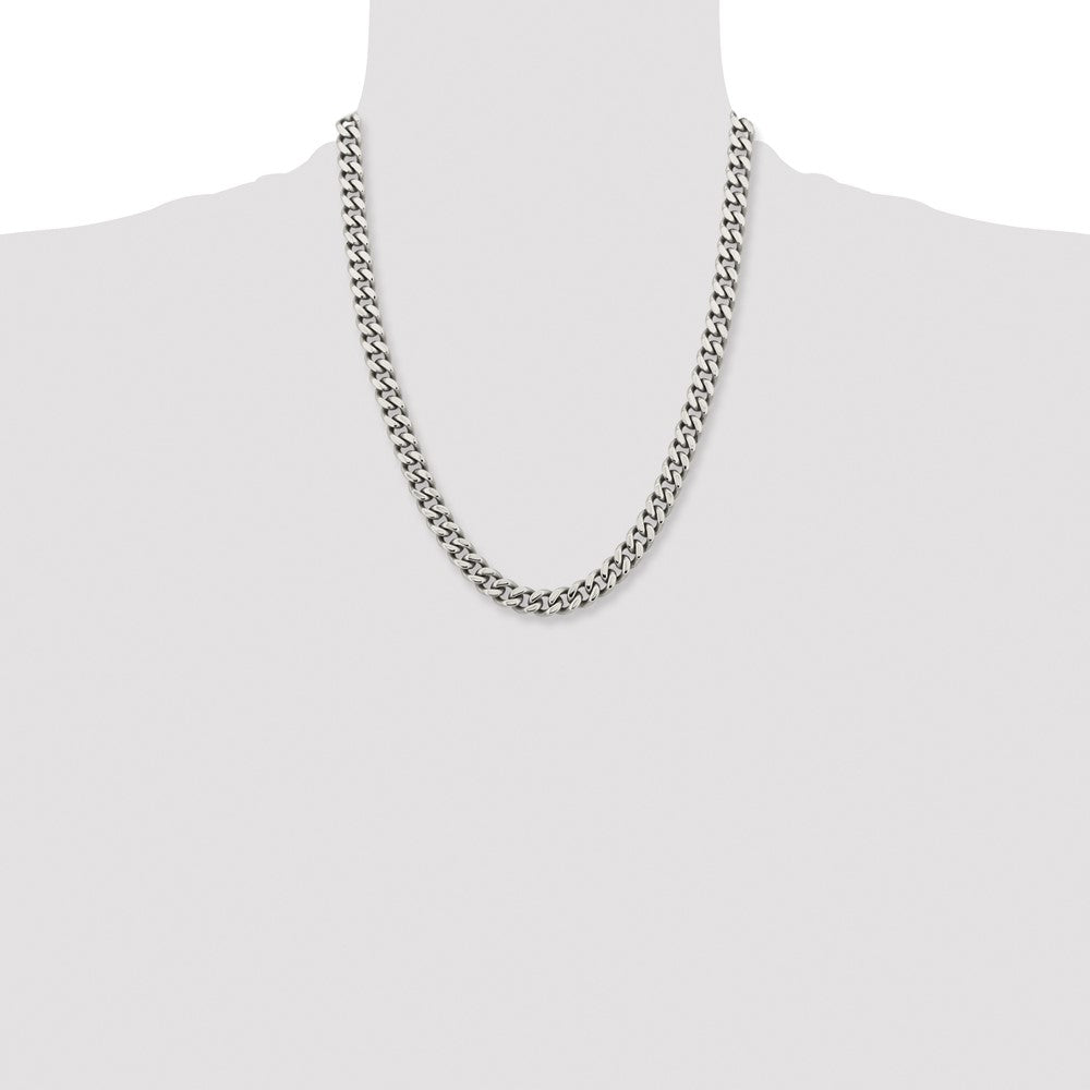 Stainless Steel 9.5mm 22in Curb Chain