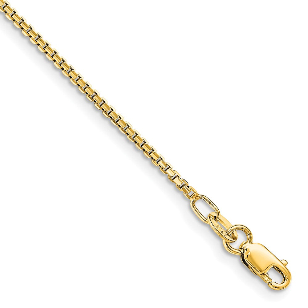 14K 1.2 mm Concave Box Chain