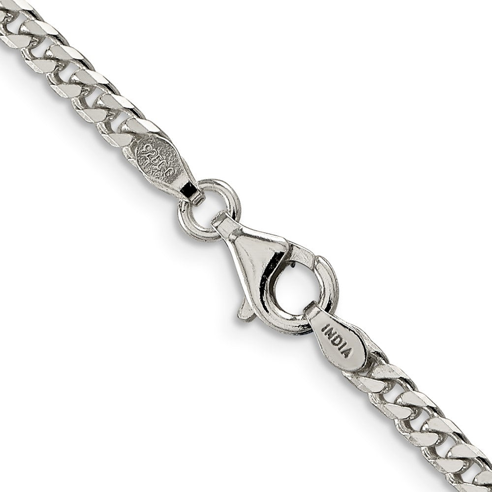 Sterling Silver Polished 3.15mm Curb Chain 28 Inches