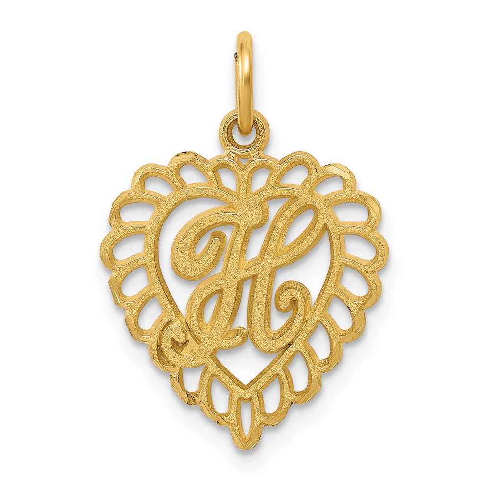 10k Gold Initial H Charm