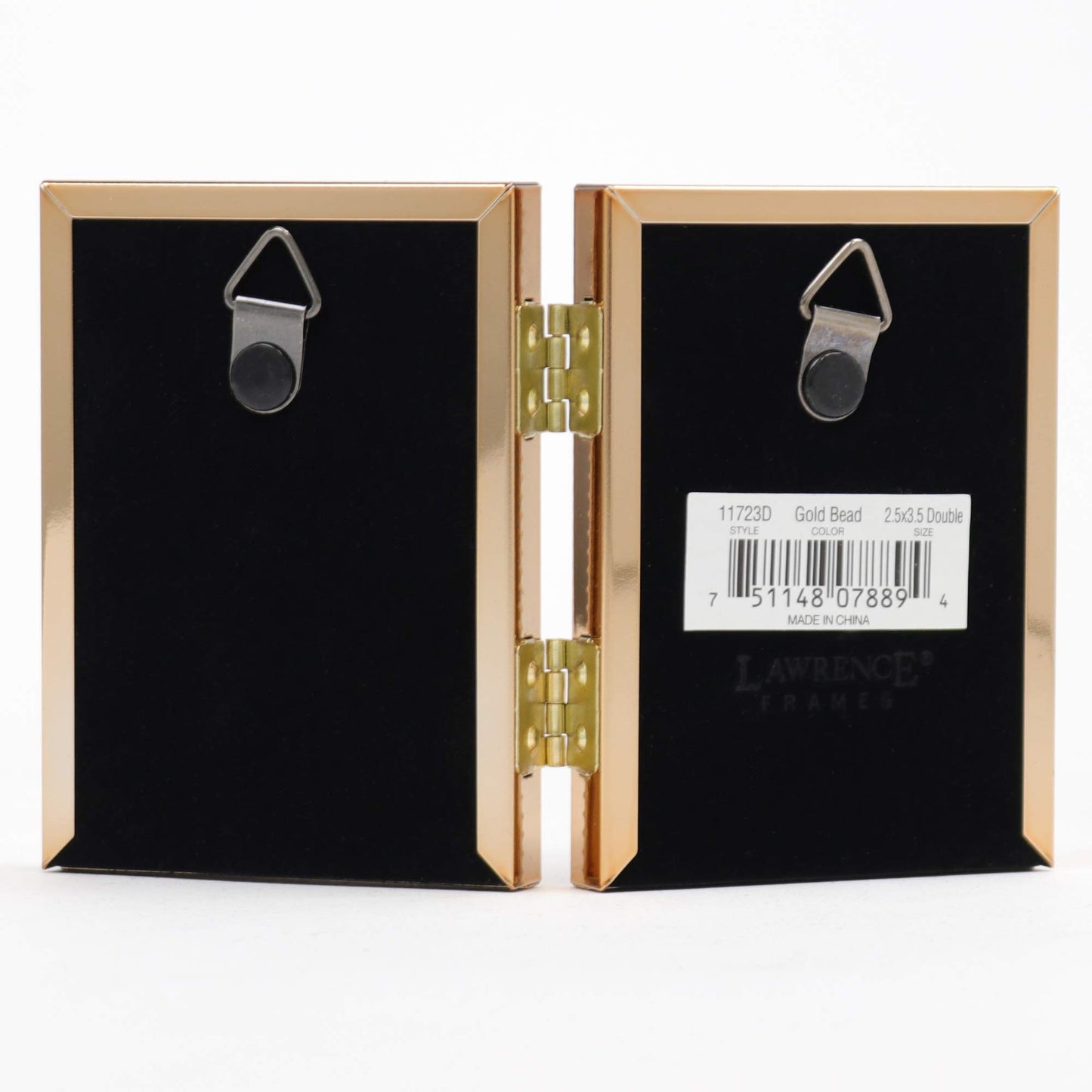 Lawrence Frames 3.66" x 5.47" Metal Picture Frame, Gold