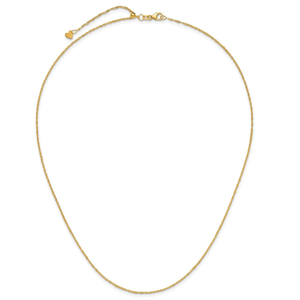 10K Adjustable 1.1mm Singapore Chain