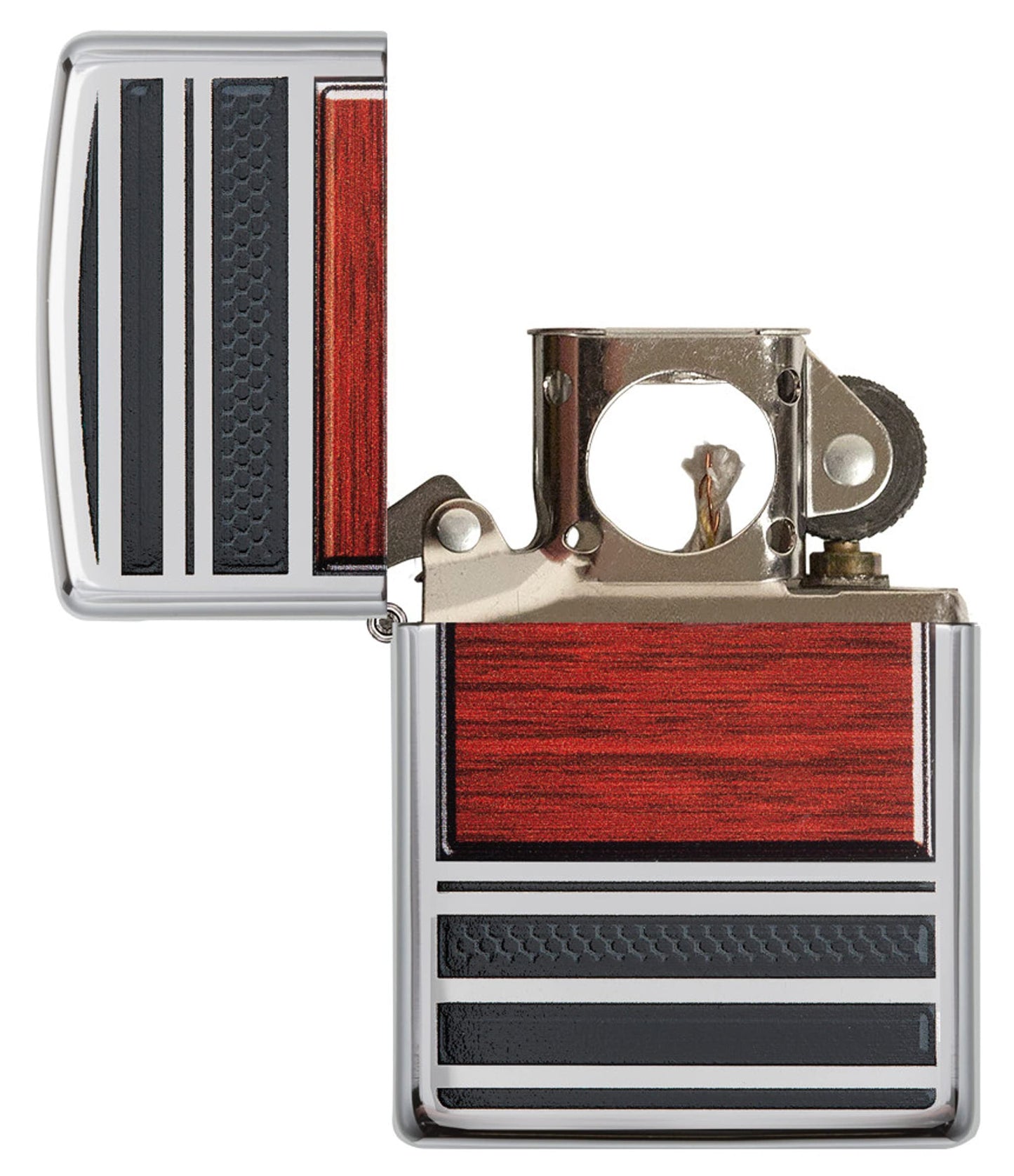 Zippo HP Chrome Pipe Wood Lighter